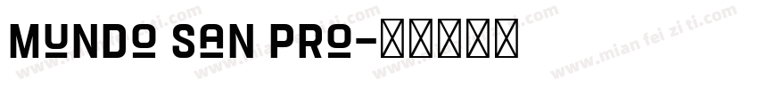 Mundo san pro字体转换
